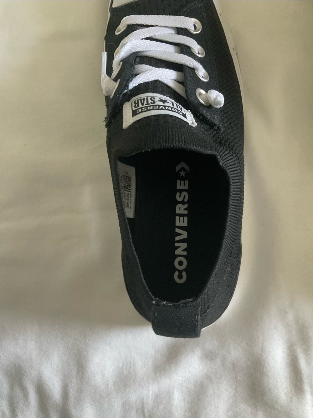 Converse Women’s Chuck Taylor All Star Low Top Sneakers - Black/White - Picture 6 of 9